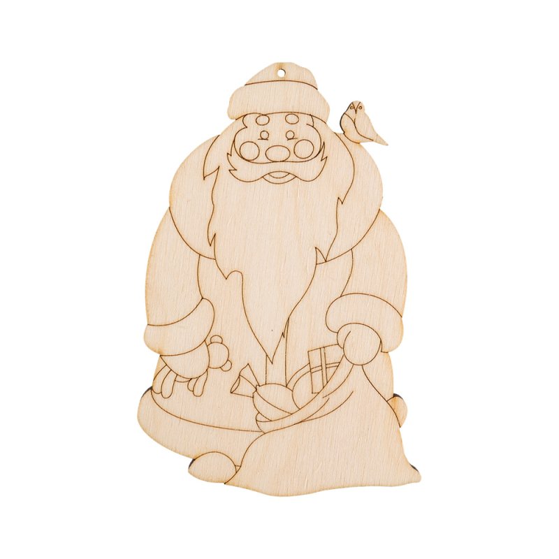 Игрушки новогодние для фанеры дед Мороз