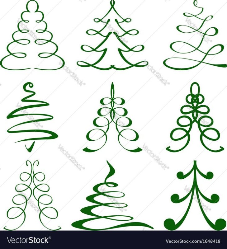 Схематичное изображение елки