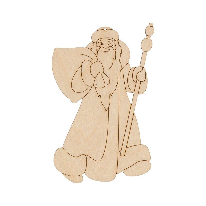 Дед Мороз из фанеры лобзиком