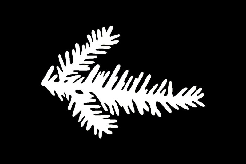 Веточки новогодние на окна