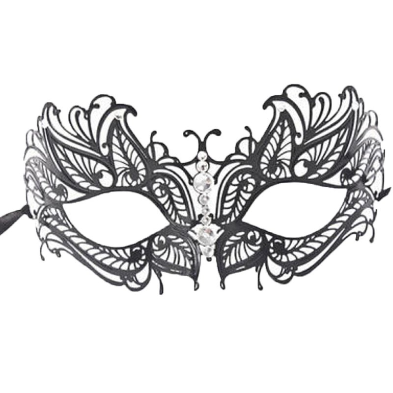 Карнавальная маска черно-белая