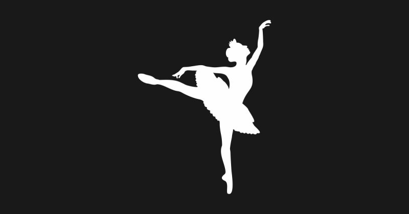 Балерина трафарет