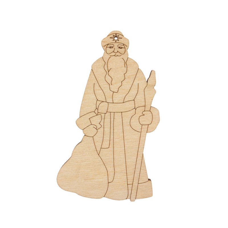 Вырезать Деда Мороза из фанеры