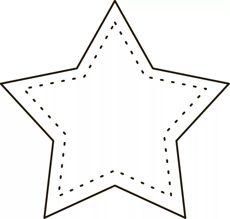 Трафарет звезды