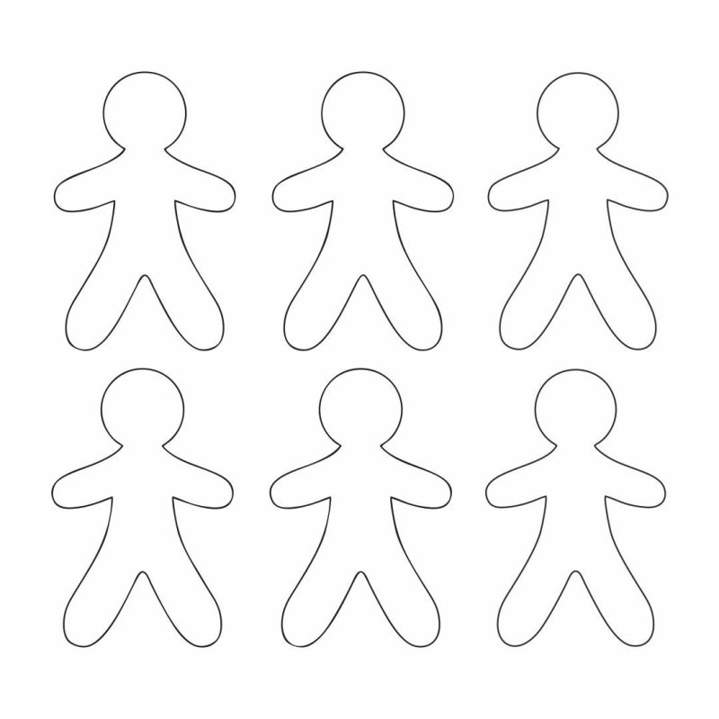 Фигурка человечка для вырезания