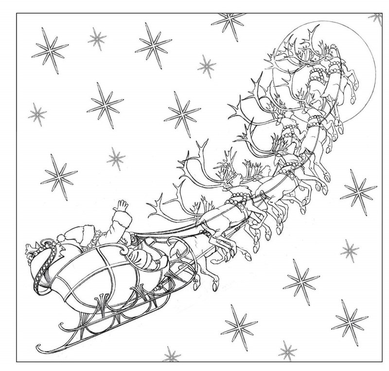 Новогодняя раскраска