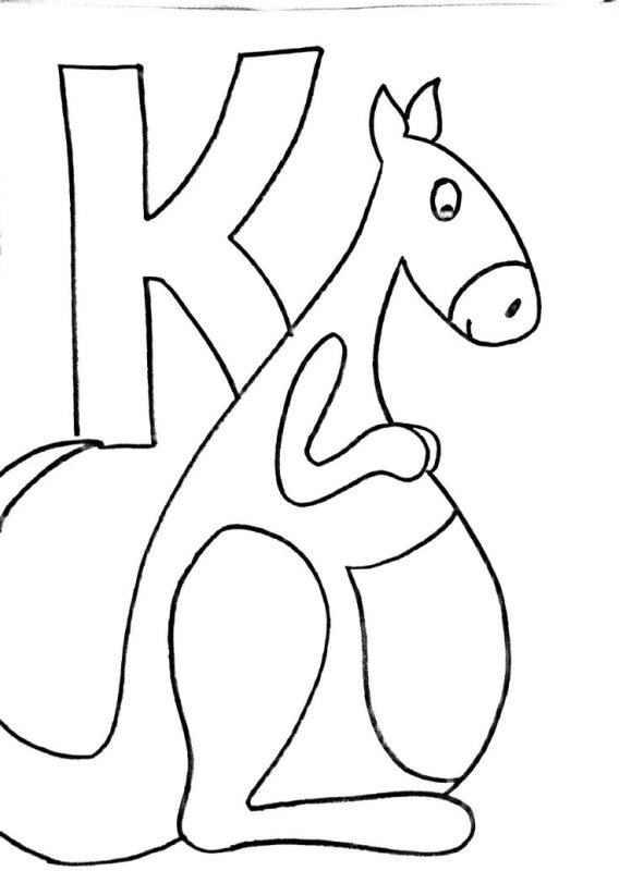 Шаблоны животных для алфавита из фетра