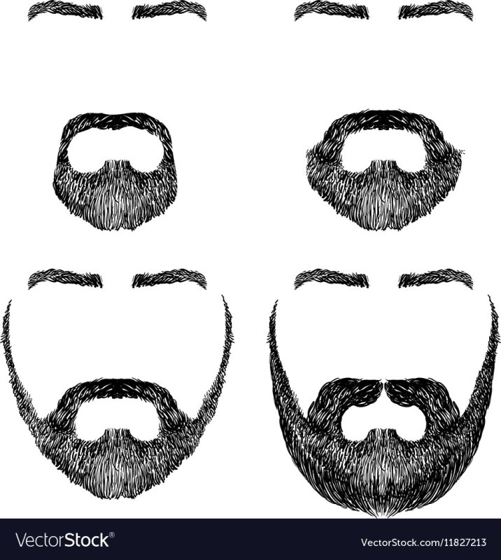 Трафарет для эспаньолки