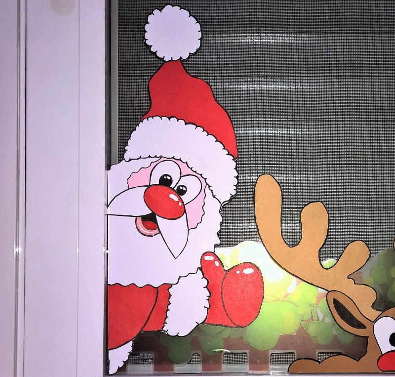 Дед Мороз на окно