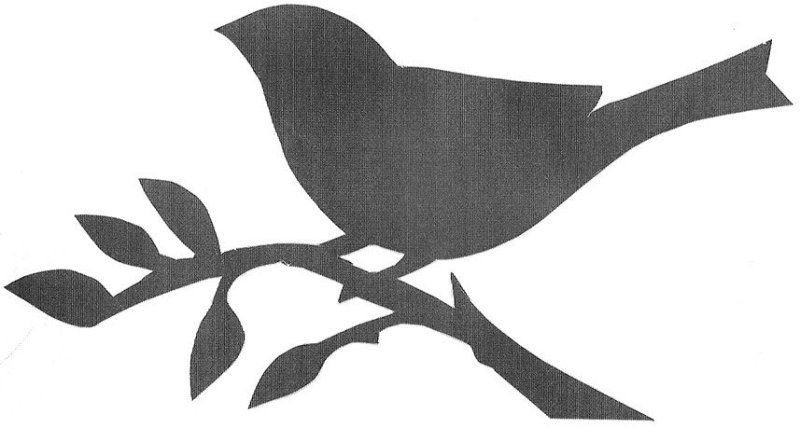Трафареты птиц для декора