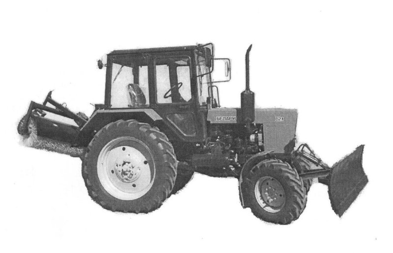 МТЗ-80 трактор с щеткой