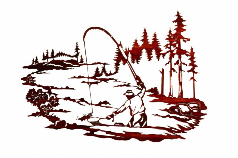 Трафареты пейзажей природы