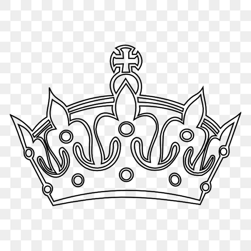 Корона трафарет