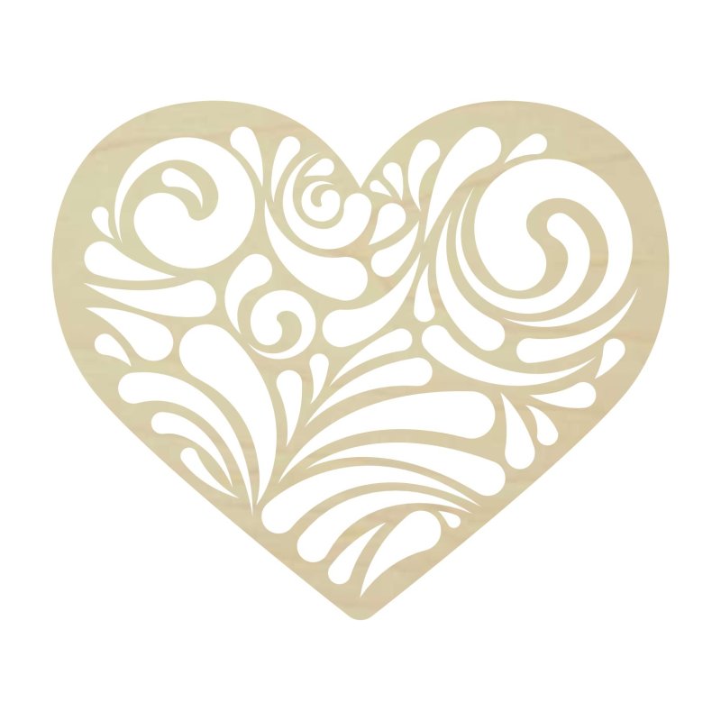 Сердечко ажурное