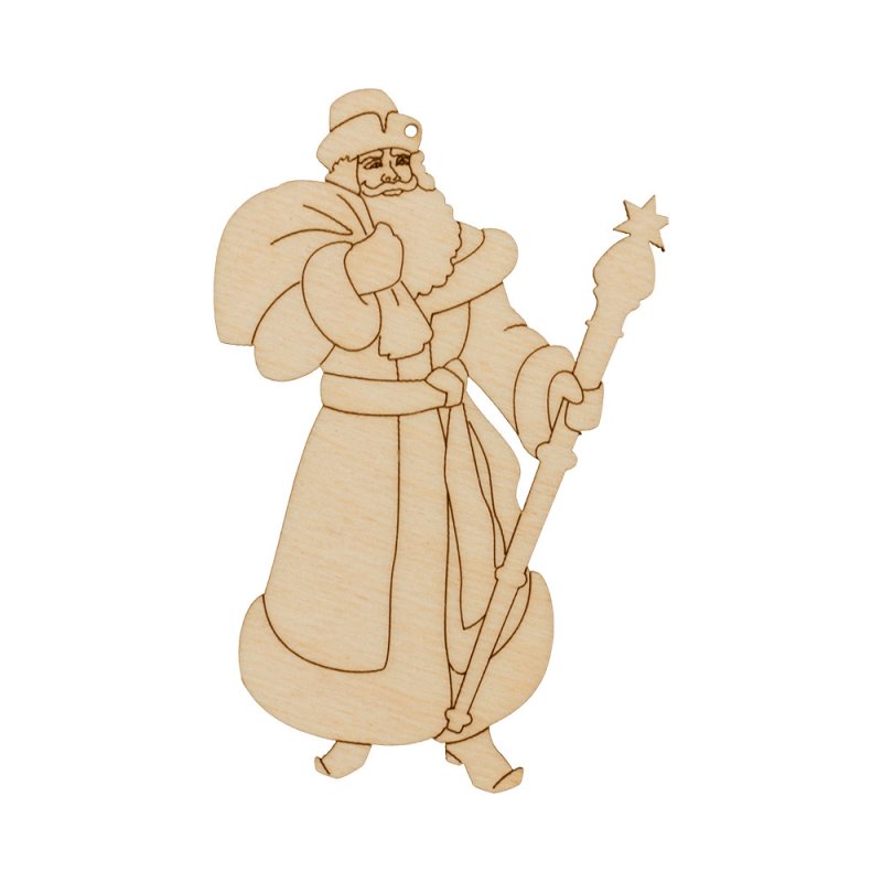 Дед Мороз и Снегурочка из фанеры