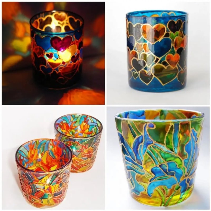 Роспись стекла витражными красками