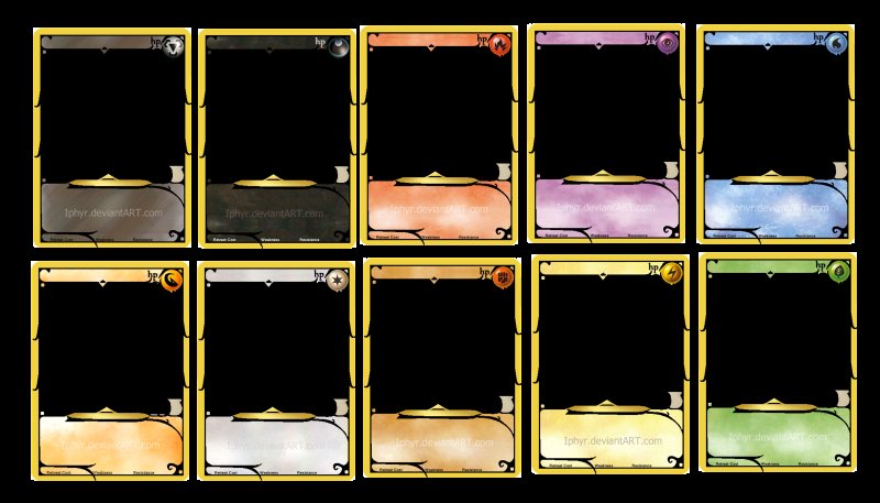 Шаблон карточек для игры