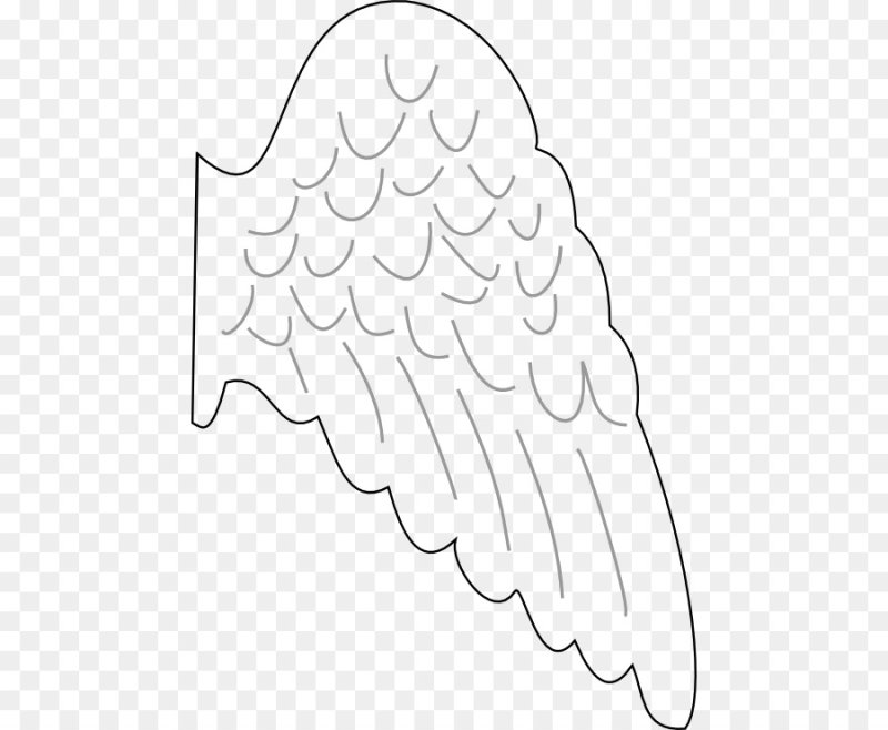 Ангельские Крылья трафарет