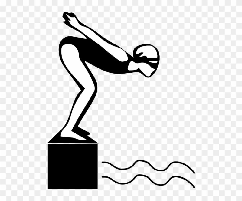 Пловец силуэт