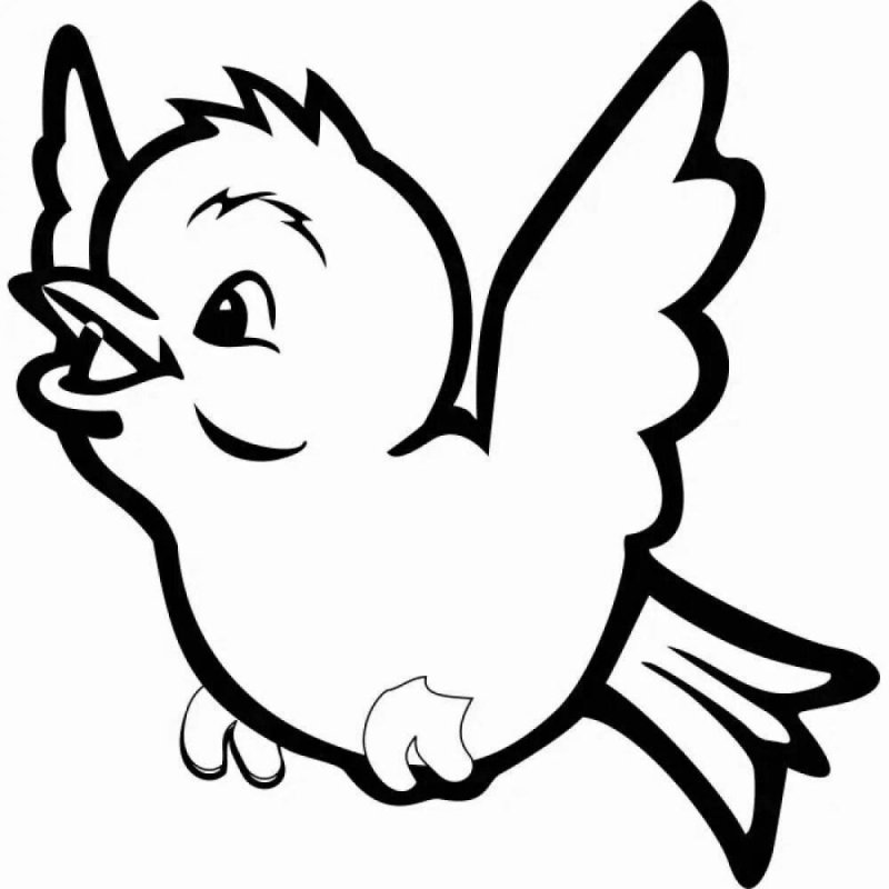 Трафарет птички