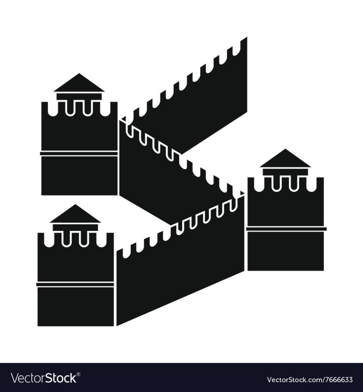 Силует Великая китайская стена