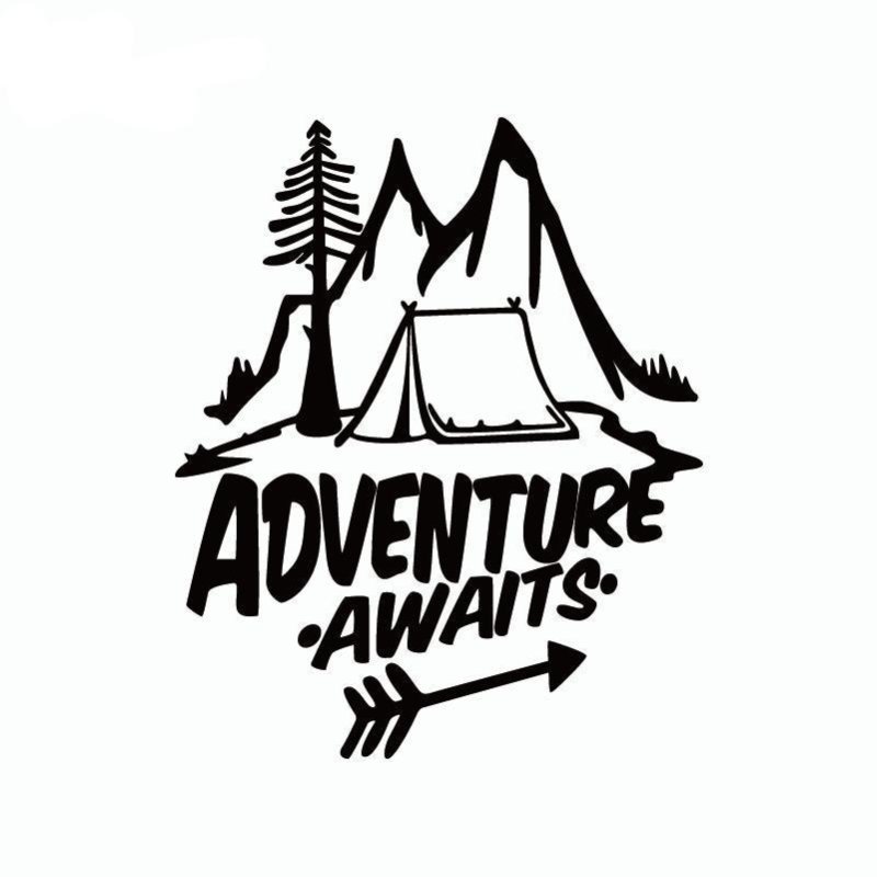 В горах (с наклейками)