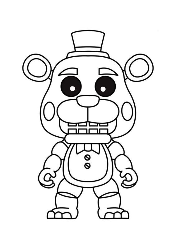 Фредди АНИМАТРОНИК раскраска