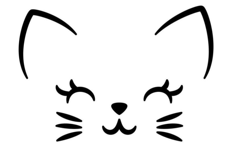 Мордочка кошки рисунок