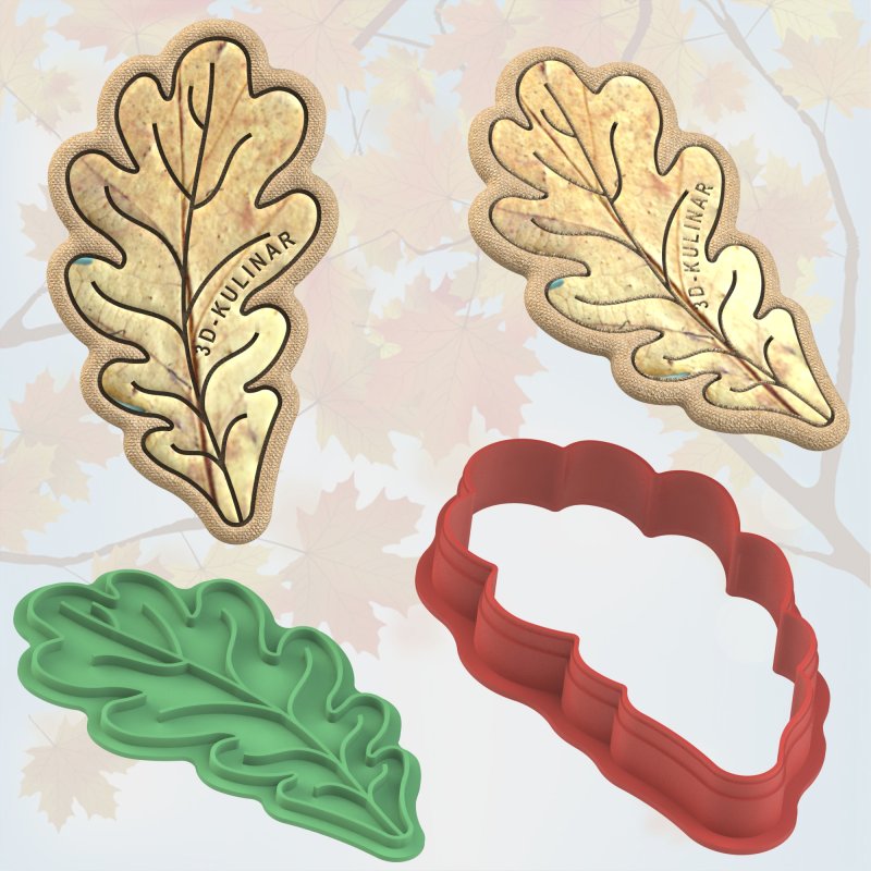 Формочка для печенья листики