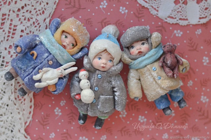 Ватные игрушки Ольги Несериной