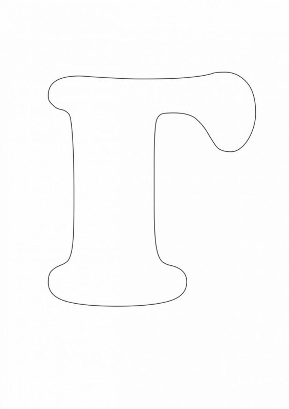 Трафарет букв