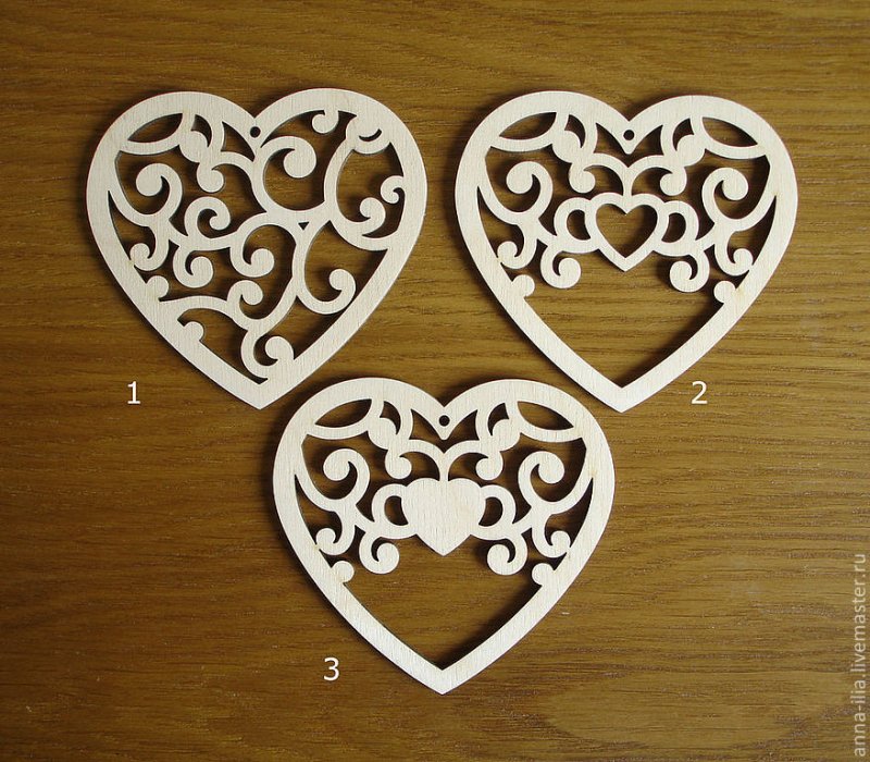 Сердечко из фанеры