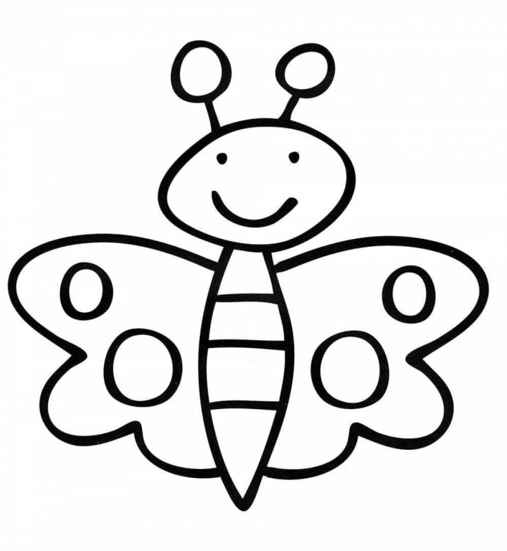 Раскраска "бабочки"