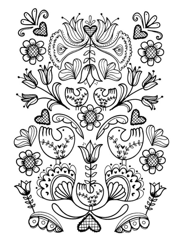 Роспись по дереву эскизы