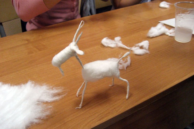 Мастер класс поделки из ваты