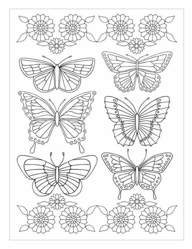 Шаблон бабочки