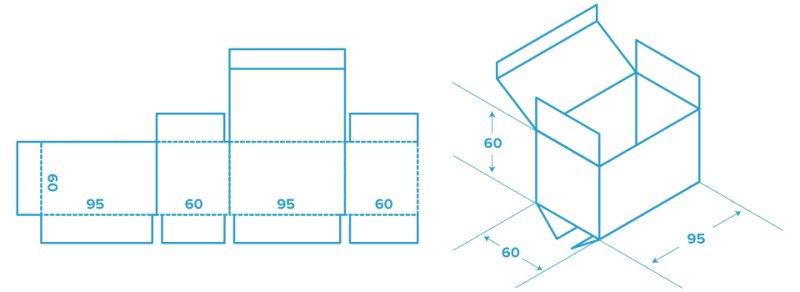 Развертка коробки