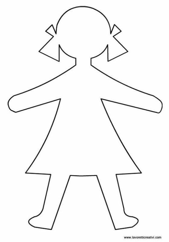 Фигурка человечка для вырезания