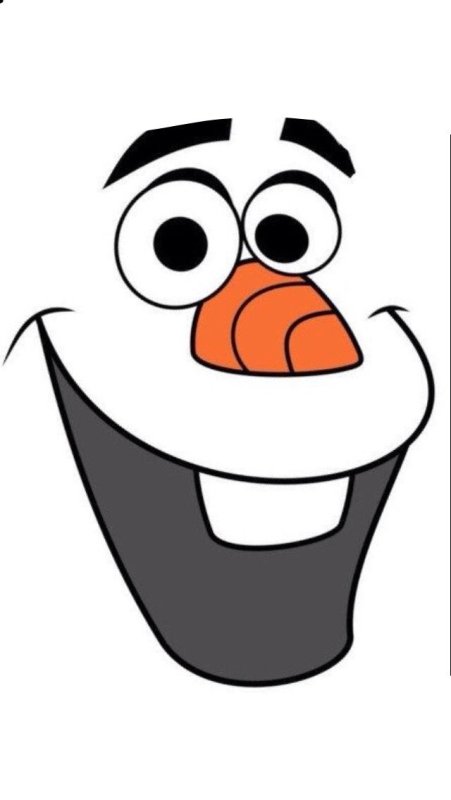 Лицо снеговика