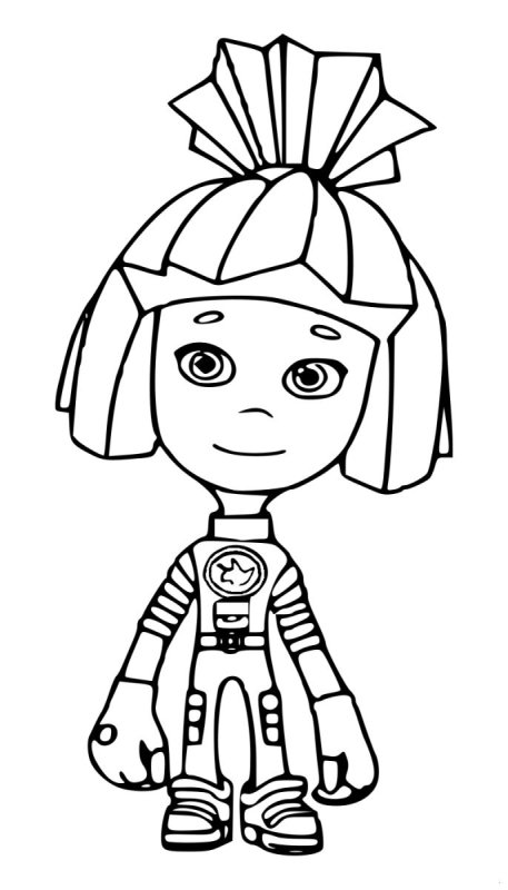 Раскраска Фиксики Файер