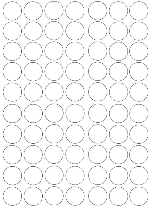 Кружок трафарет