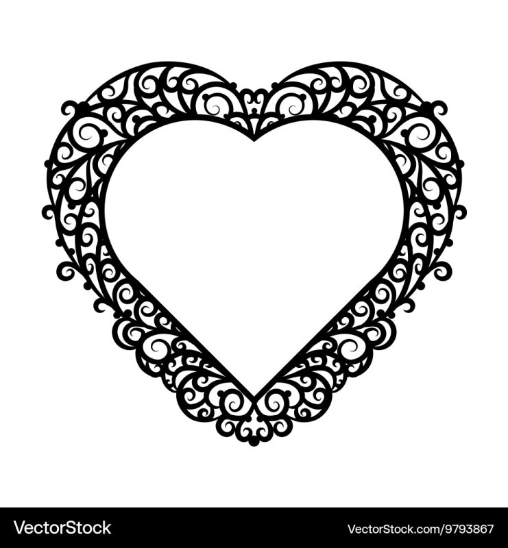 Орнамент сердечки