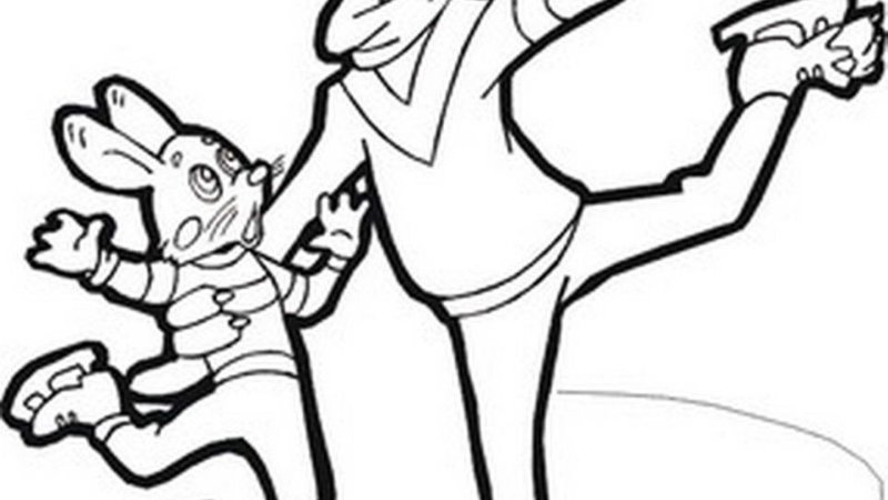 Раскраска "ну, погоди!"