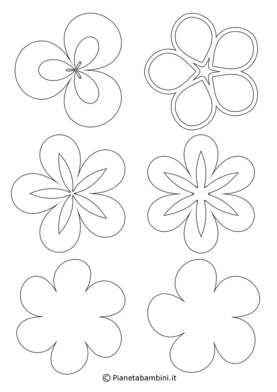 Цветы шаблоны для вырезания