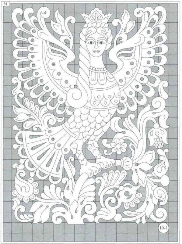 Гамаюн Сирин узор