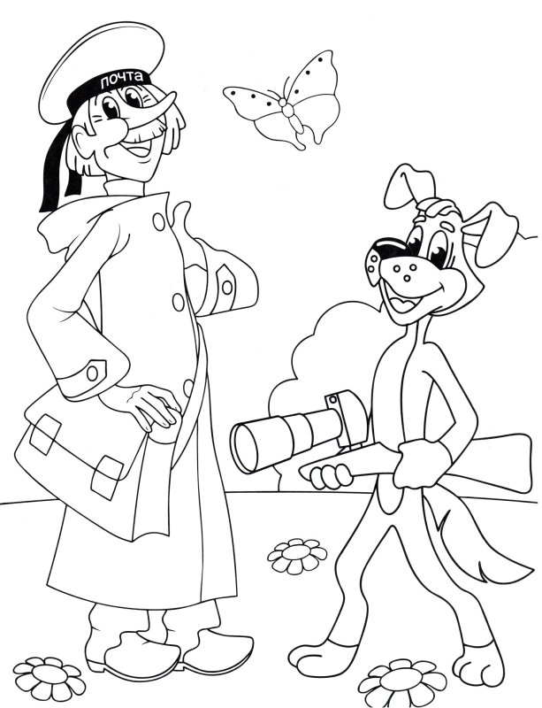 Герои Простоквашино почтальон Печкин