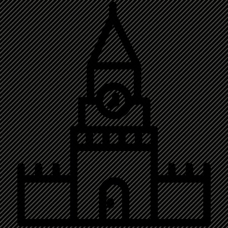 Спасская башня Кремля рисование