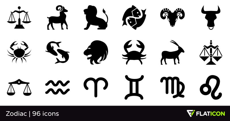 Силуэты знаков зодиака