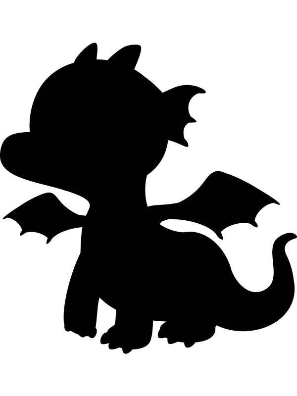 Трафарет дракона