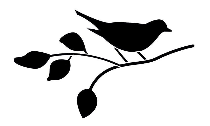 Силуэт птицы